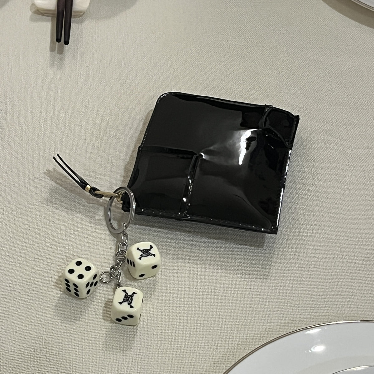 BLF dice key chain
