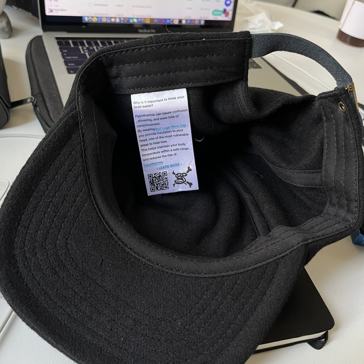 BLF logo wool cap