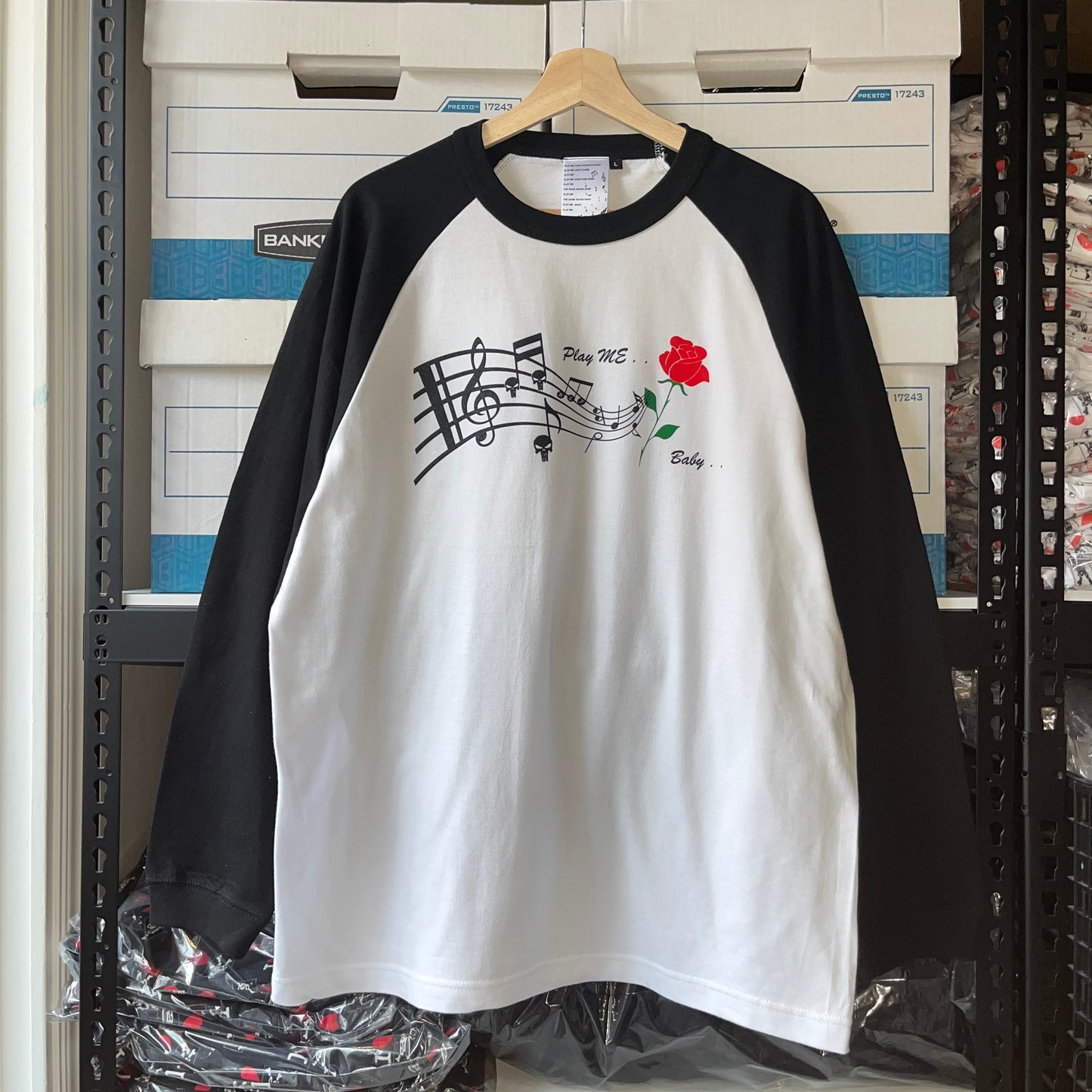 Play me Baby... raglan long sleeve